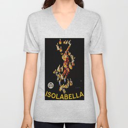 Vintage poster - Isolabella V Neck T Shirt