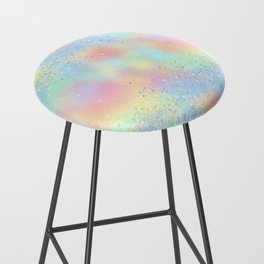 Pretty Holographic Glitter Rainbow Bar Stool