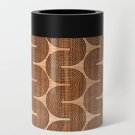 Rustic island wood inlay style in reverse #002 Can Cooler