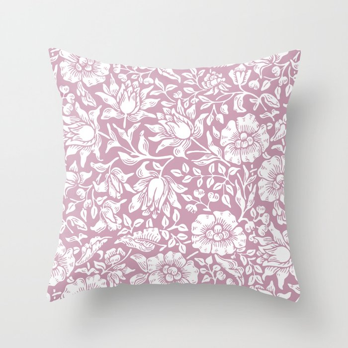 Vintage Floral 5 Throw Pillow