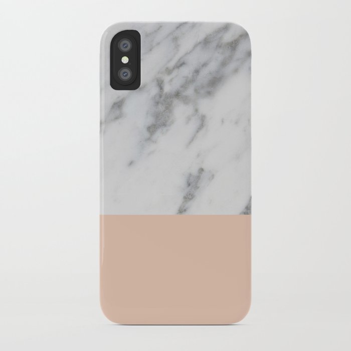 Marble And Blush Pink Iphone Case By Hellograce Society6