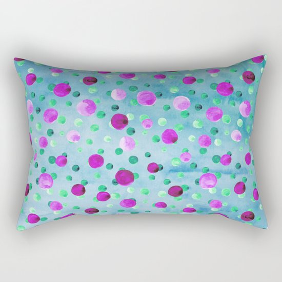 Polka Dot Pattern 10 Rectangular Pillow
