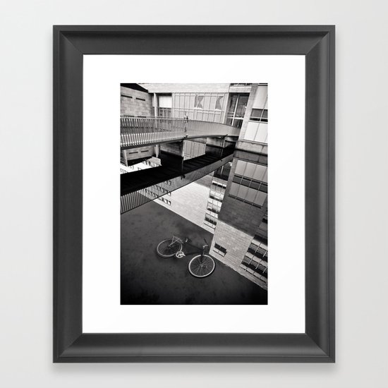 Bicycle under Glass Framed Art Print