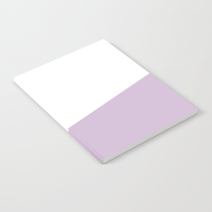 Stripe Block (lavender/white) Notebook