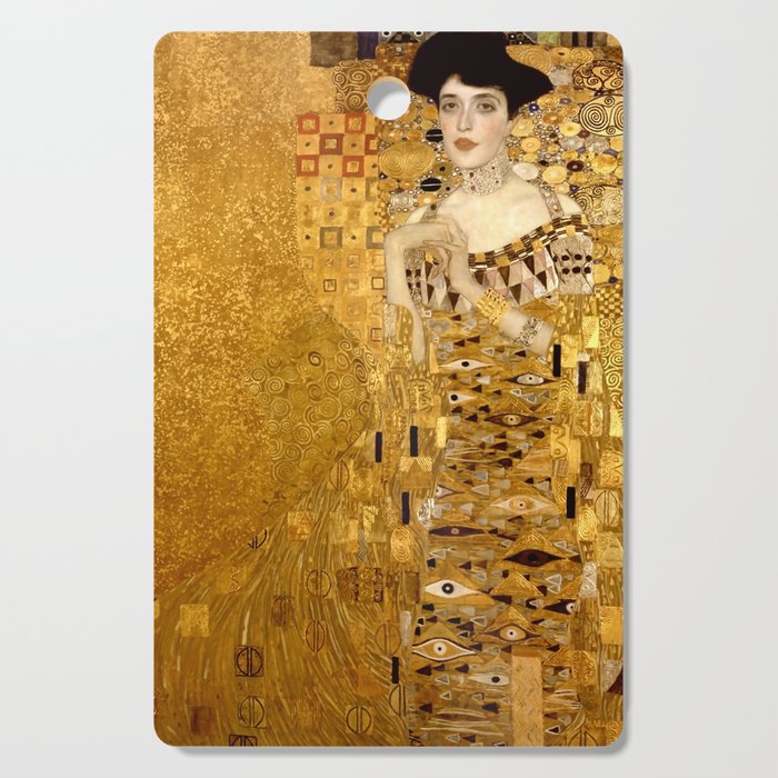 Woman in Gold Portrait by Gustav Klimt Cutting Board