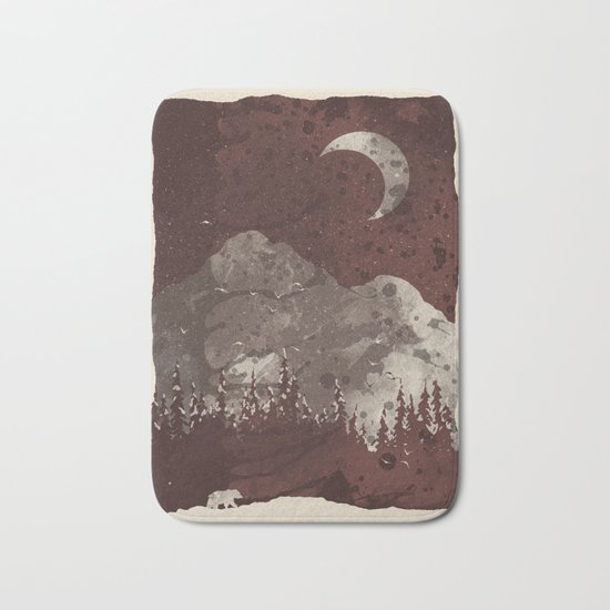 Winter Finds the Bear... Bath Mat