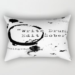 Hemingway Writing Quote Rectangular Pillow