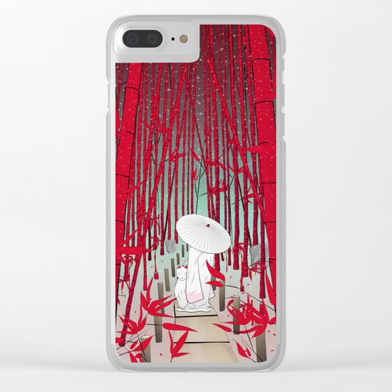 Yuki- onna Clear iPhone Case