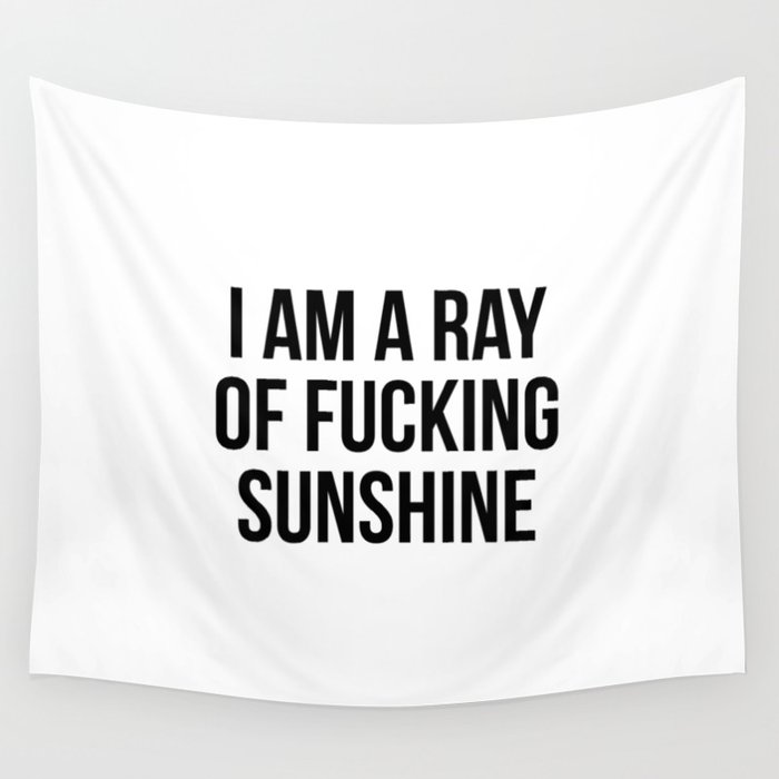 I Am a Ray of Fucking Sunshine Wall Tapestry