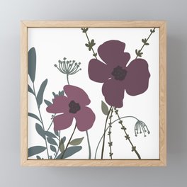 Garden Flowers  Framed Mini Art Print