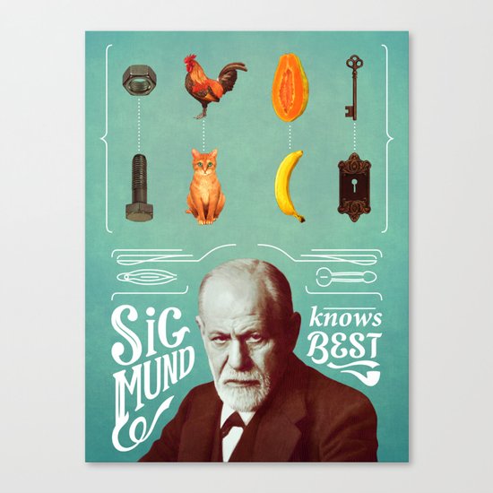 Sigmund Knows Best Canvas Print