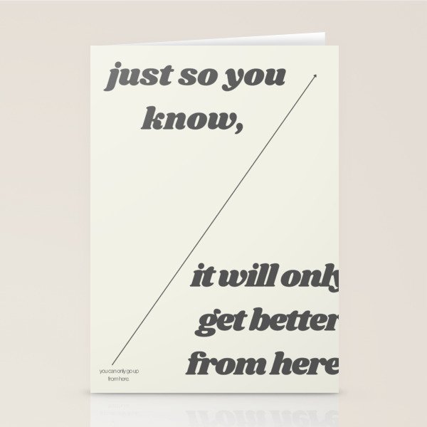 modern minimalistic motivational art Stationery Cards by maia ☿️ Society6