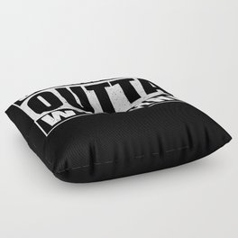 Straight Outta Wyoming Floor Pillow