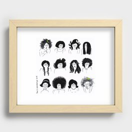 A question of hair... Recessed Framed Print
