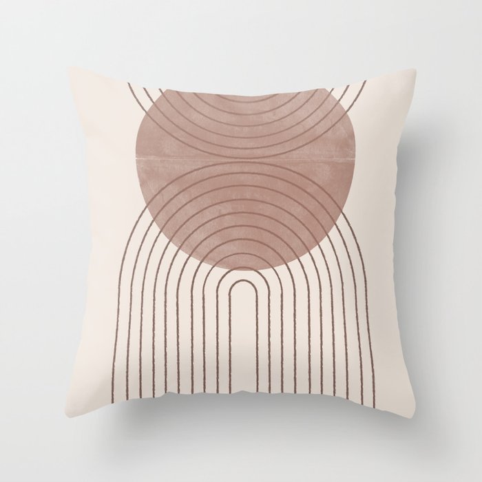 Abstract Modern Poster Arch  Throw Pillow