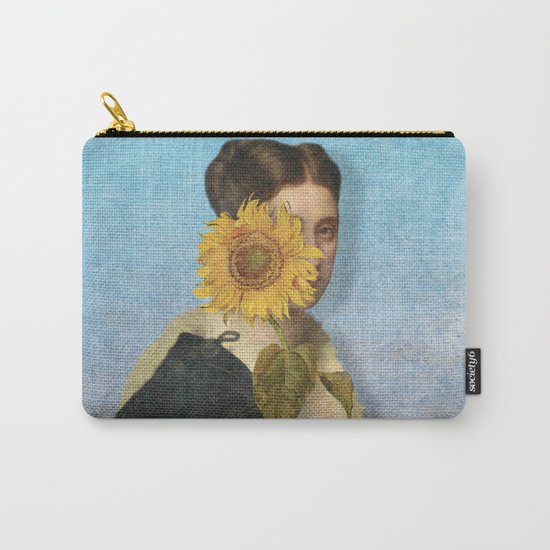 Girl with Sunflower 2 Carry-All Pouch