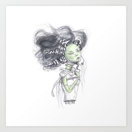 Frankenstein Bride Art Print