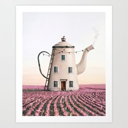 Teapot House Art Print