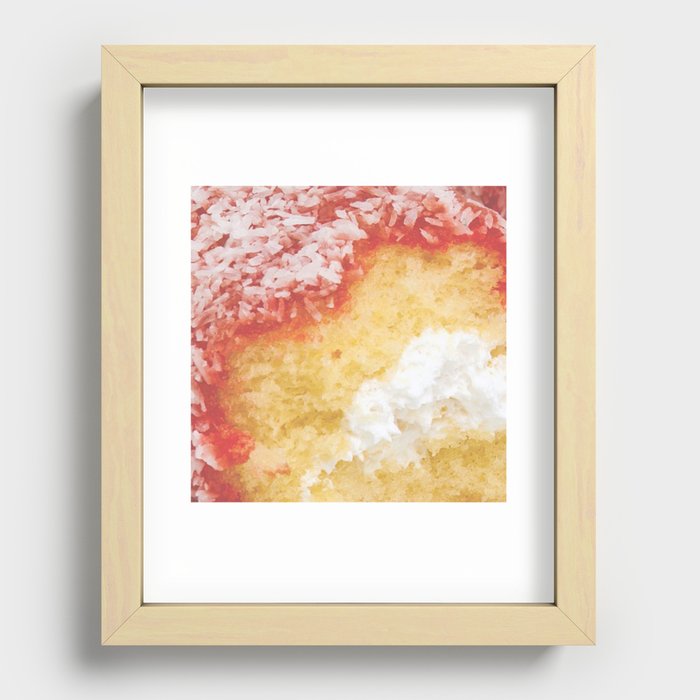 Creme Filled Coconut Cake Recessed Framed Print