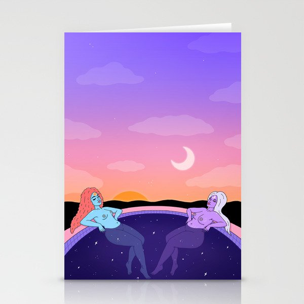 Sun and Moon Stationery Cards