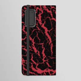 Cracked Space Lava - Coral Android Wallet Case