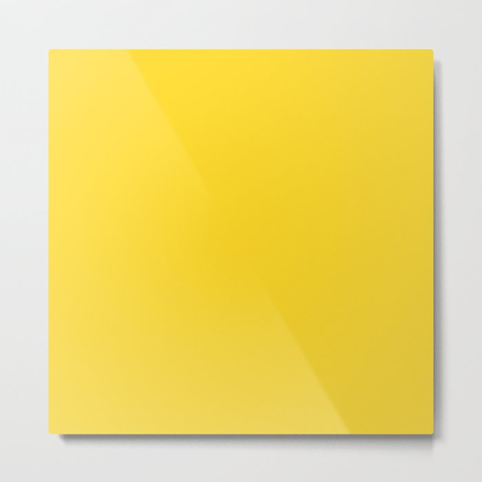 VIBRANT YELLOW SOLID COLOR Metal Print