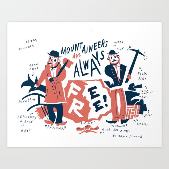 West Virginia Art Print