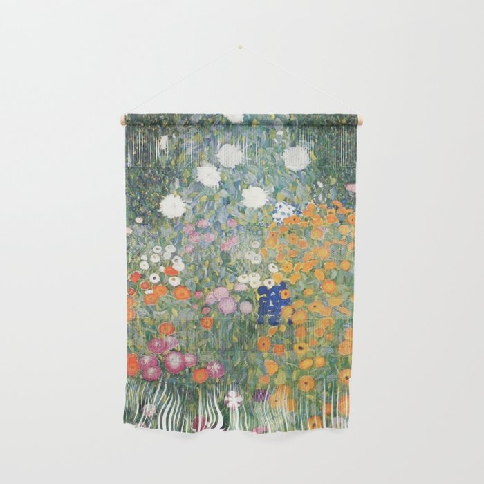 Gustav Klimt Flower Garden Wall Hanging