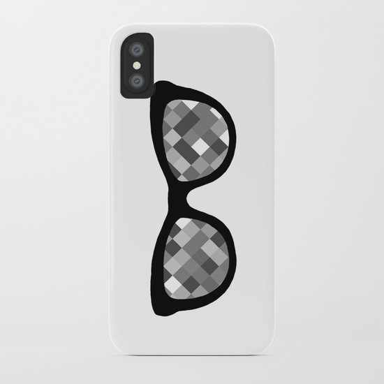 Diamond Eyes Black and White iPhone Case