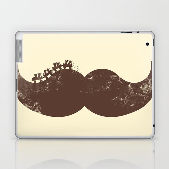 Mustache Ride Laptop & iPad Skin