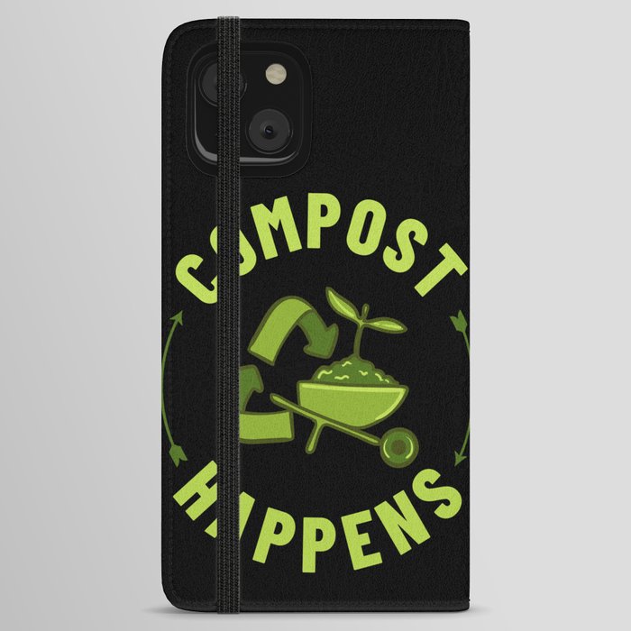 Compost Bin Worm Composting Vermicomposting iPhone Wallet Case