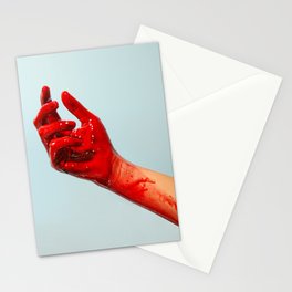 Bloody Hand Stationery Cards