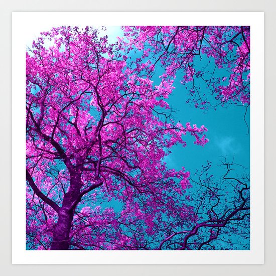 purple tree XXIX Art Print