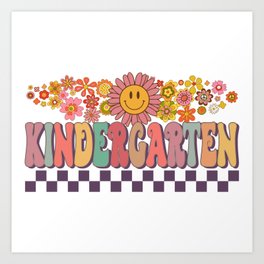 KIndergarten floral pre school design Art Print