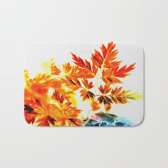 Enchanted Fern Leaves Bath Mat