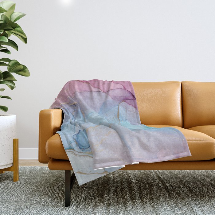 Modern and elegant marble texture patterns Throw Blanket