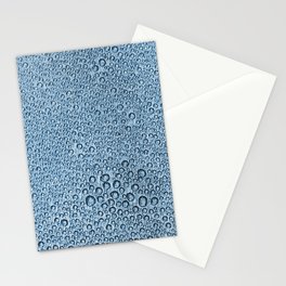 Water Condensation 05 Blue Stationery Cards