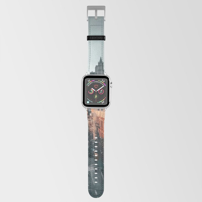 New York City skyline above Chinatown neighborhood in Manhattan Apple Watch Band