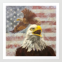 Eagle Painting Art Prints For Any Decor Style Society6