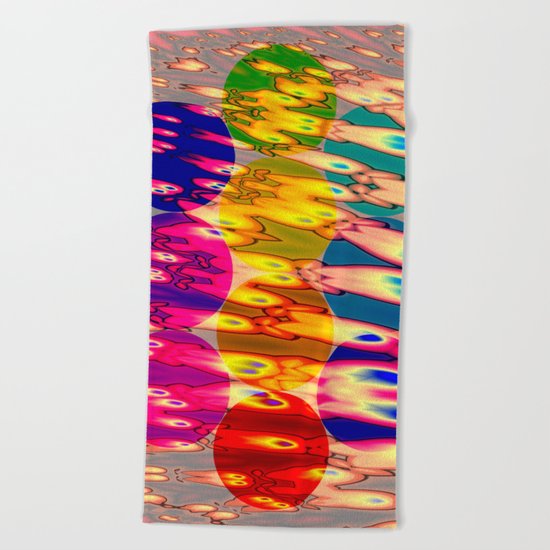 firebodies with blue eyes II forms Beach Towel