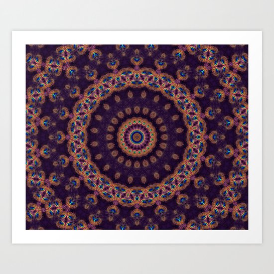 Peacock Jewel Art Print