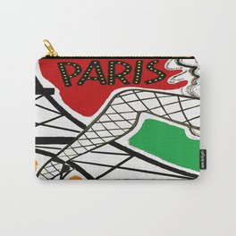 Vintage Paris France Travel Carry-All Pouch