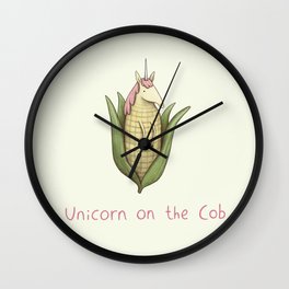 Unicorn on the Cob Wall Clock | Cornonthecob, Puns, Corn, Pun, Unicorns, Cob, Cute, Horse, Curated, Magic 