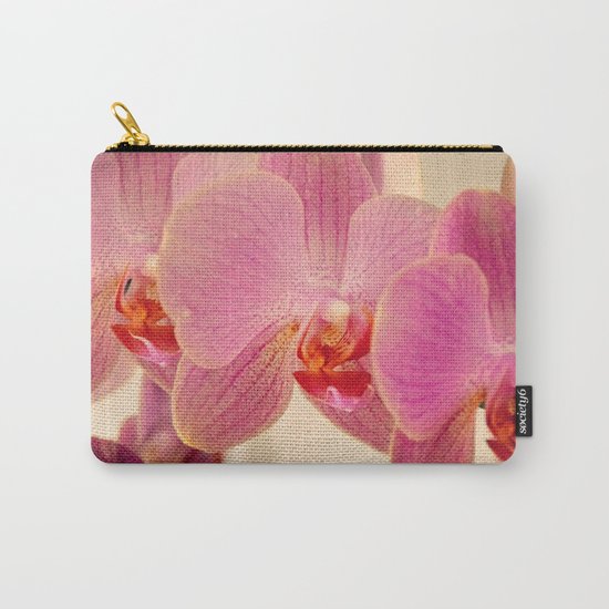 Triplet pink orchids Carry-All Pouch