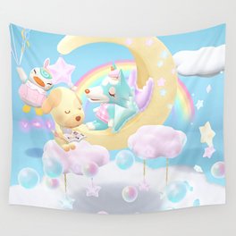 animal rainbow aesthetic  Wall Tapestry