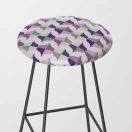 Whale Song Midcentury Retro Pastel Color Bar Stool