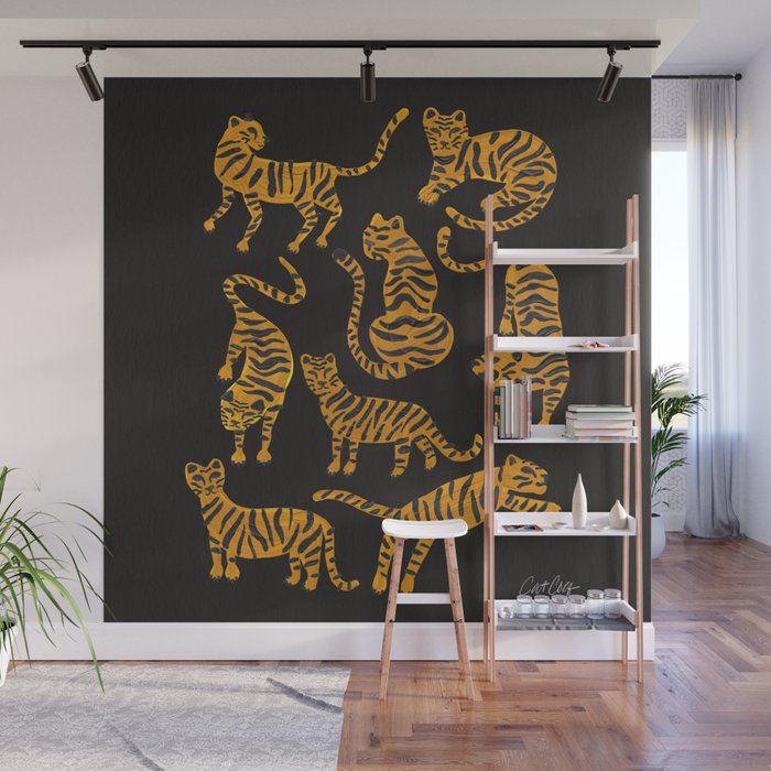Tiger Collection – Black & Orange Wall Mural