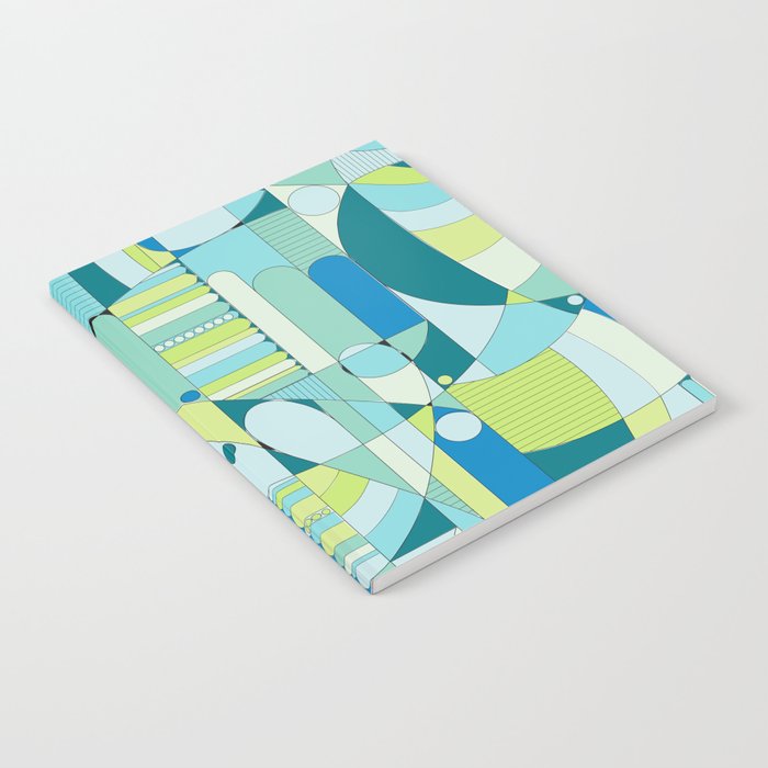 BLUE AND GREEN GEO Notebook