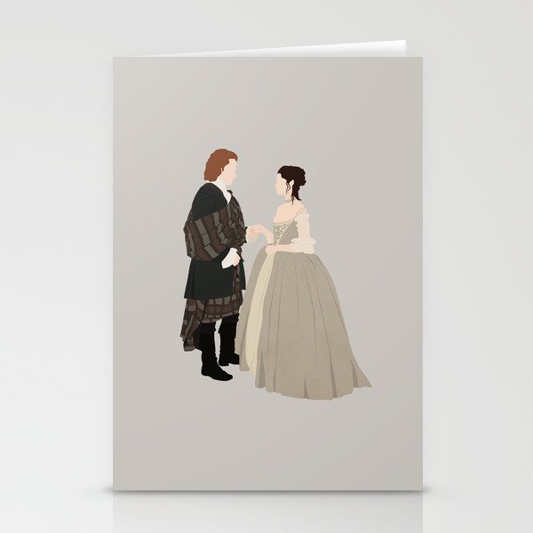 Outlander, Jamie and Claire Stationery Cards