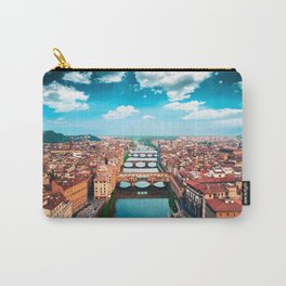 ponte vecchio in florence Carry-All Pouch | Pontevecchio, Aerialview, Florence, Toscana, Landmark, Italy, Firenze, Travel, Photo 